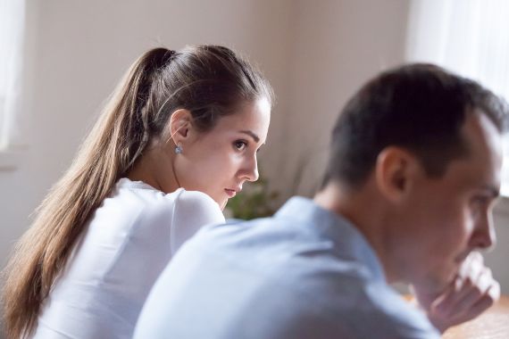 Couple arguing